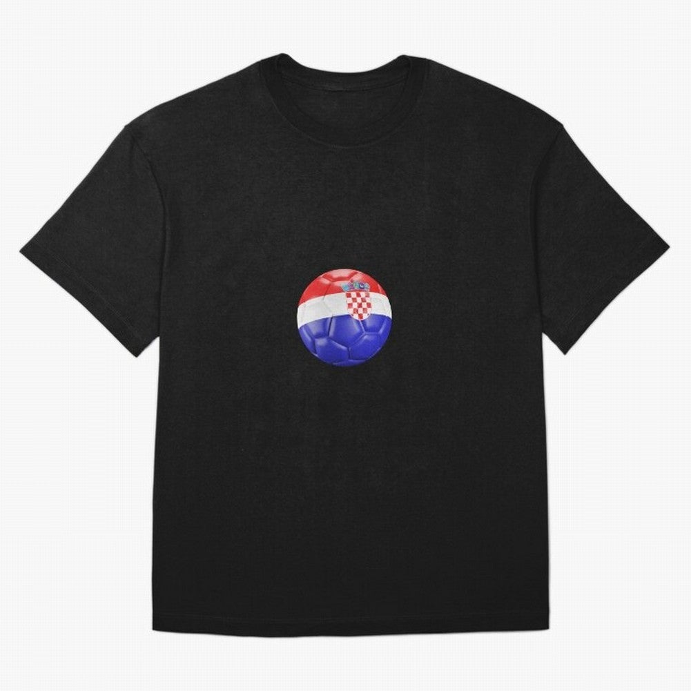 Croatia Ball Classic T-Shirt Celebrate Supporters United by Global Football Passion for FIFA World Cup 2026, Made for Messi, Neymar and Mbappe, Germany, Championship Spirit, Famous Goals, Roaring Crowds and International Football Unity; Great for