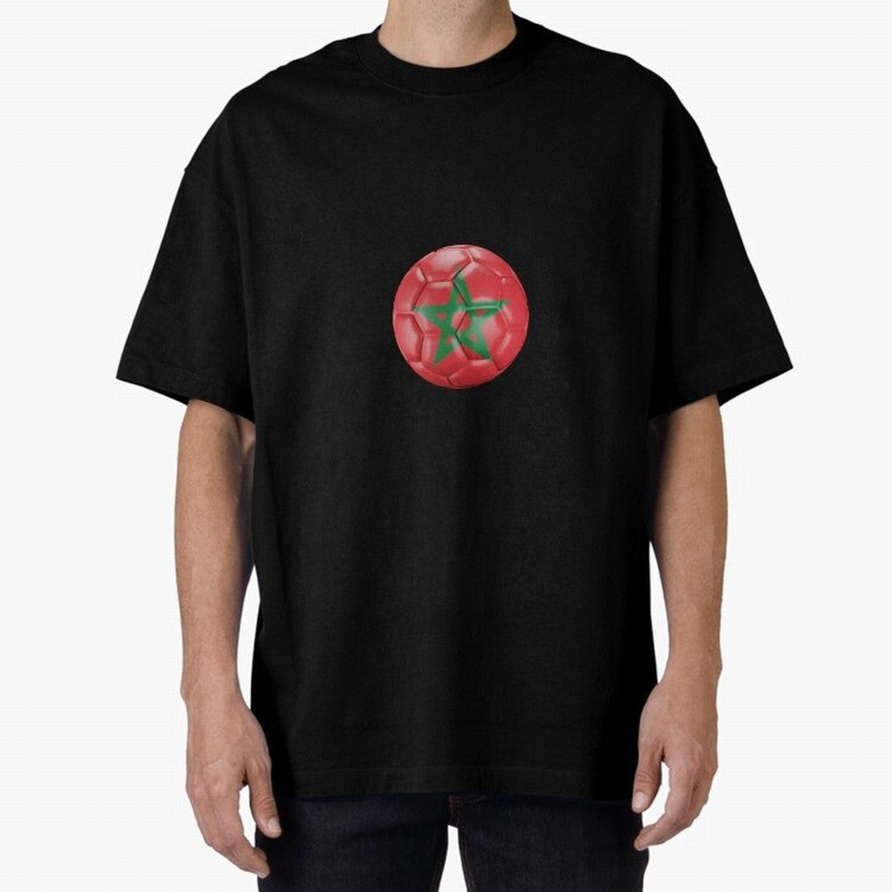 Morocco Ball Classic T-Shirt Turn Up for Global Football Passion for FIFA World Cup 2026, Filled with Haaland, Portugal, Spain and Germany, Goal Celebration Energy, Supporter Heritage, Football Icons and Worldwide Tournament Joy; Perfect for People