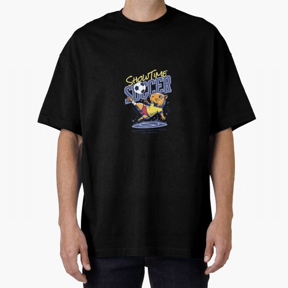 Capybara Soccer Showdown - Showtime World Cup Classic T-Shirt Live the Energy of FIFA World Cup 2026 Spirit, Celebrating Spain and Netherlands, Cristiano Ronaldo, Championship Spirit, Famous Goals, Roaring Crowds and International Football Unity;
