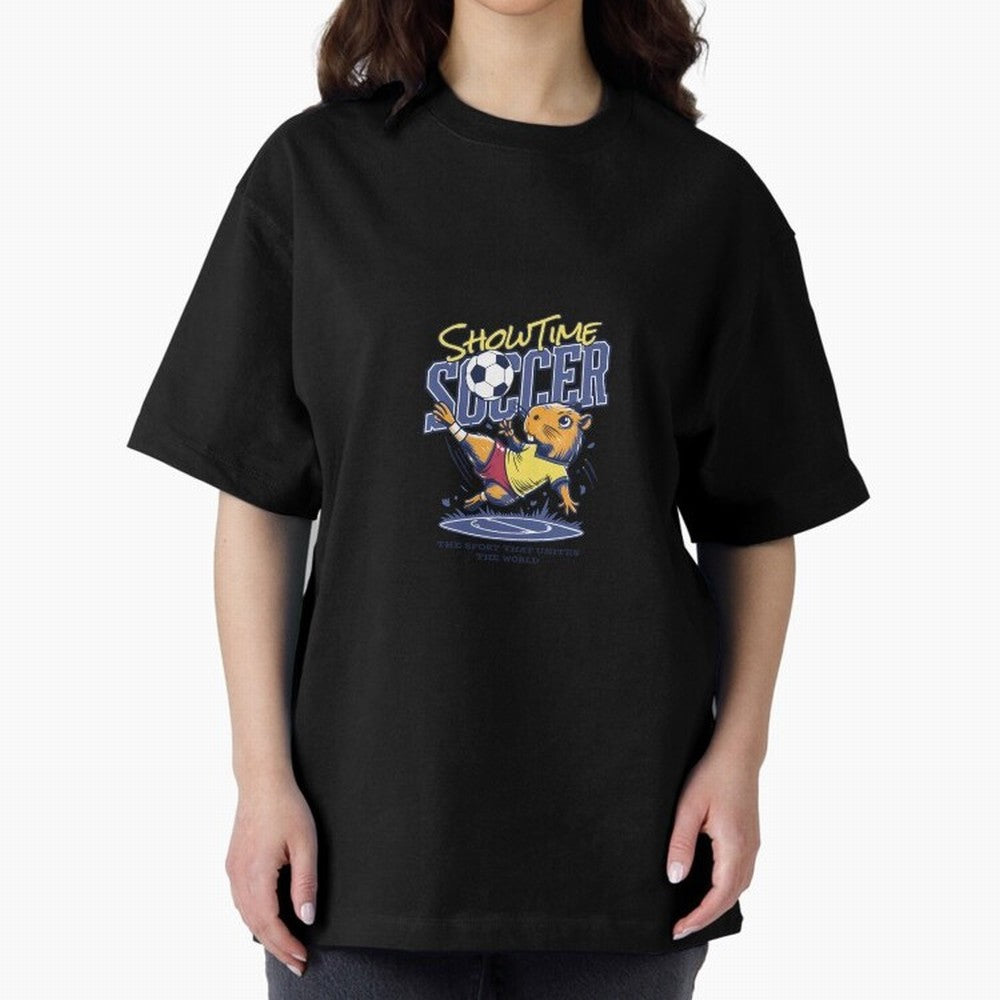 Capybara Soccer Showdown - Showtime World Cup Classic T-Shirt Live the Energy of FIFA World Cup 2026 Spirit, Celebrating Spain and Netherlands, Cristiano Ronaldo, Championship Spirit, Famous Goals, Roaring Crowds and International Football Unity;