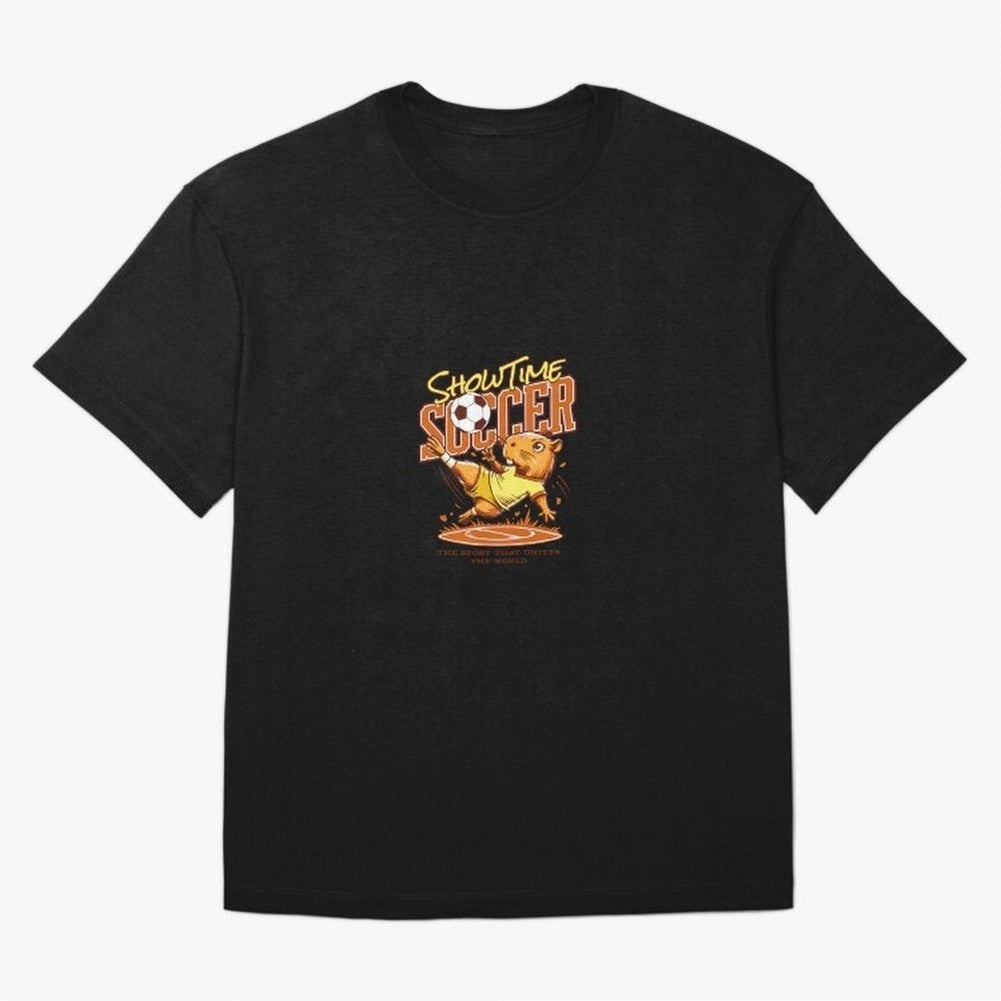 Capybara Playing Soccer Football Yellow Vibes Classic T-Shirt Celebrate Soccer Greatness during FIFA World Cup 2026 Group Stage Featuring Cristiano Ronaldo, France Energy, Champion Mindset, Group Stage Buzz, Knockout Tension and Passionate Fan