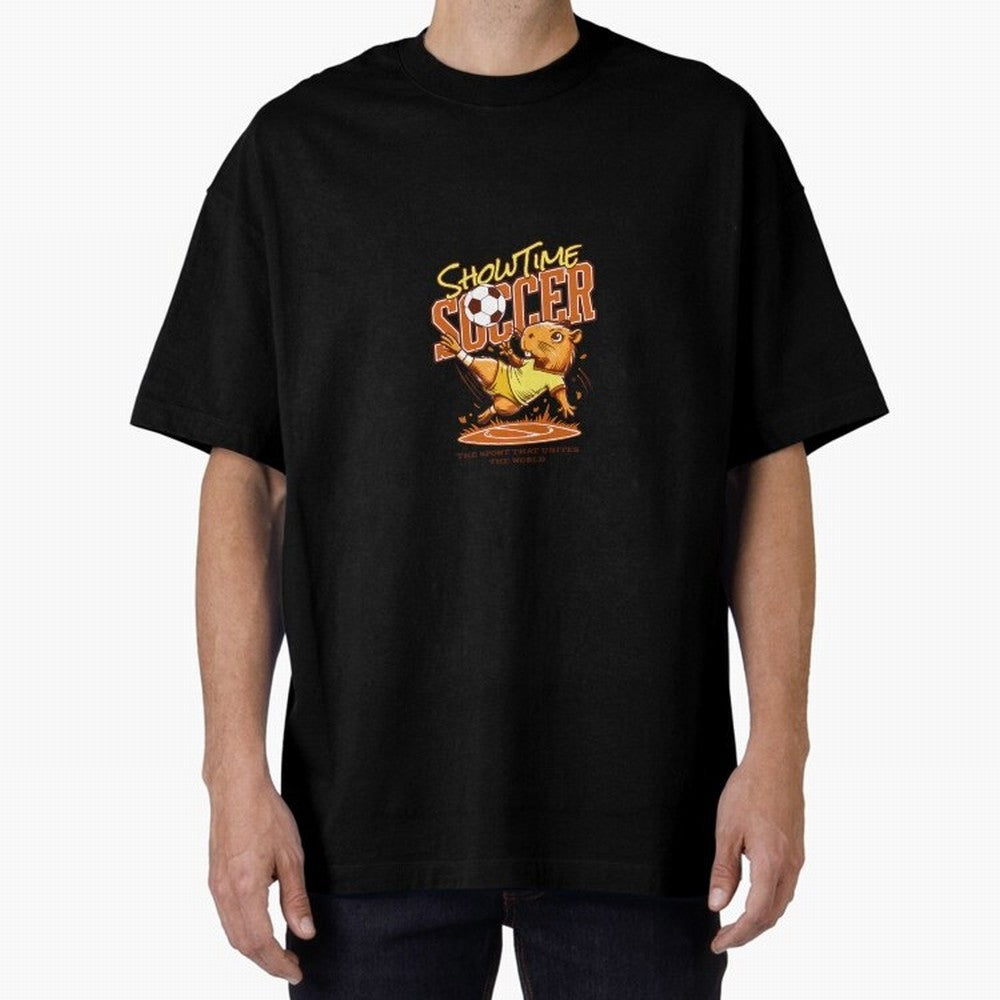 Capybara Playing Soccer Football Yellow Vibes Classic T-Shirt Celebrate Soccer Greatness during FIFA World Cup 2026 Group Stage Featuring Cristiano Ronaldo, France Energy, Champion Mindset, Group Stage Buzz, Knockout Tension and Passionate Fan