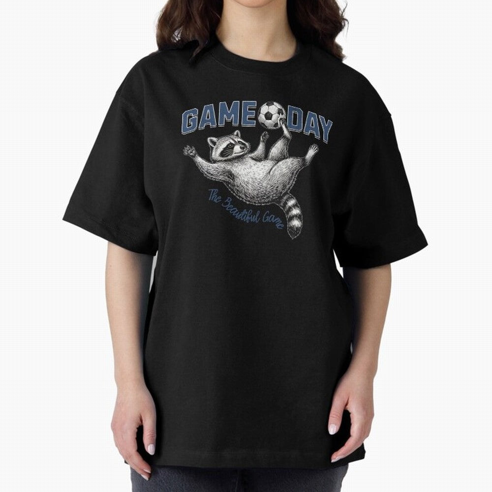 Raccoon Soccer Game Day The Beautiful Game Classic T-Shirt Live for the Drama of FIFA World Cup 2026 USA Canada Mexico Spirit, with Brazil, Portugal and Argentina, Neymar, Haaland and Cristiano Ronaldo, Stadium Memories, Football Loyalty,