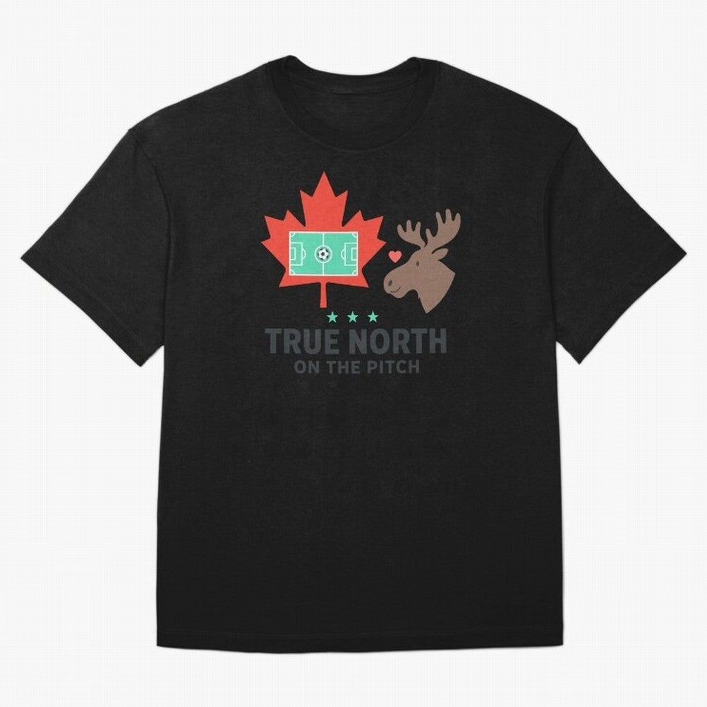True North on the Pitch Classic T-Shirt Carry the Colors and Pride of FIFA World Cup 2026 Filled with Messi, Neymar and Mbappe, Portugal, Spain and Germany Energy, Championship Spirit, Famous Goals, Roaring Crowds and International Football Unity;