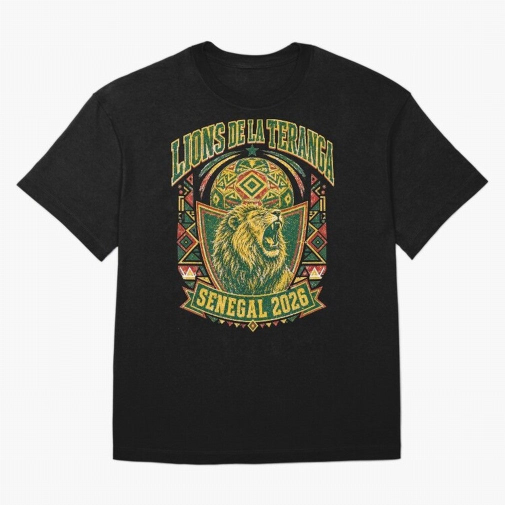 Lions De La Teranga Senegal 2026 World Cup Soccer T-Shirt Classic T-Shirt Celebrate Fan Culture around FIFA World Cup 2026 USA Canada Mexico Spirit, Driven by France and Portugal, CR7 and Messi, Tournament Hype, Historic Matchups, Family Viewing