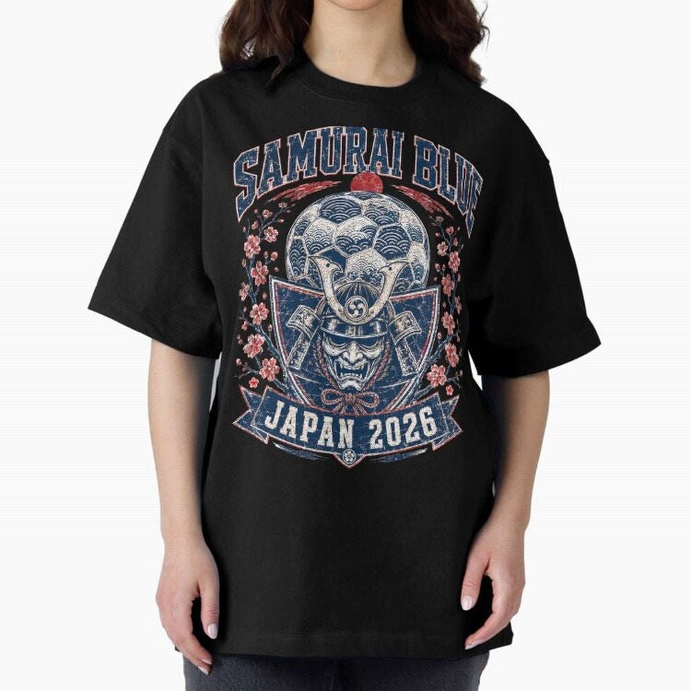 Samurai Blue Japan 2026 World Cup Soccer T-Shirt Classic T-Shirt Join Supporters Worldwide for FIFA World Cup 2026 Group Stage Spirit, Driven by England, Mbappe, Tournament Hype, Historic Matchups, Family Viewing Parties and Global Sports Pride;