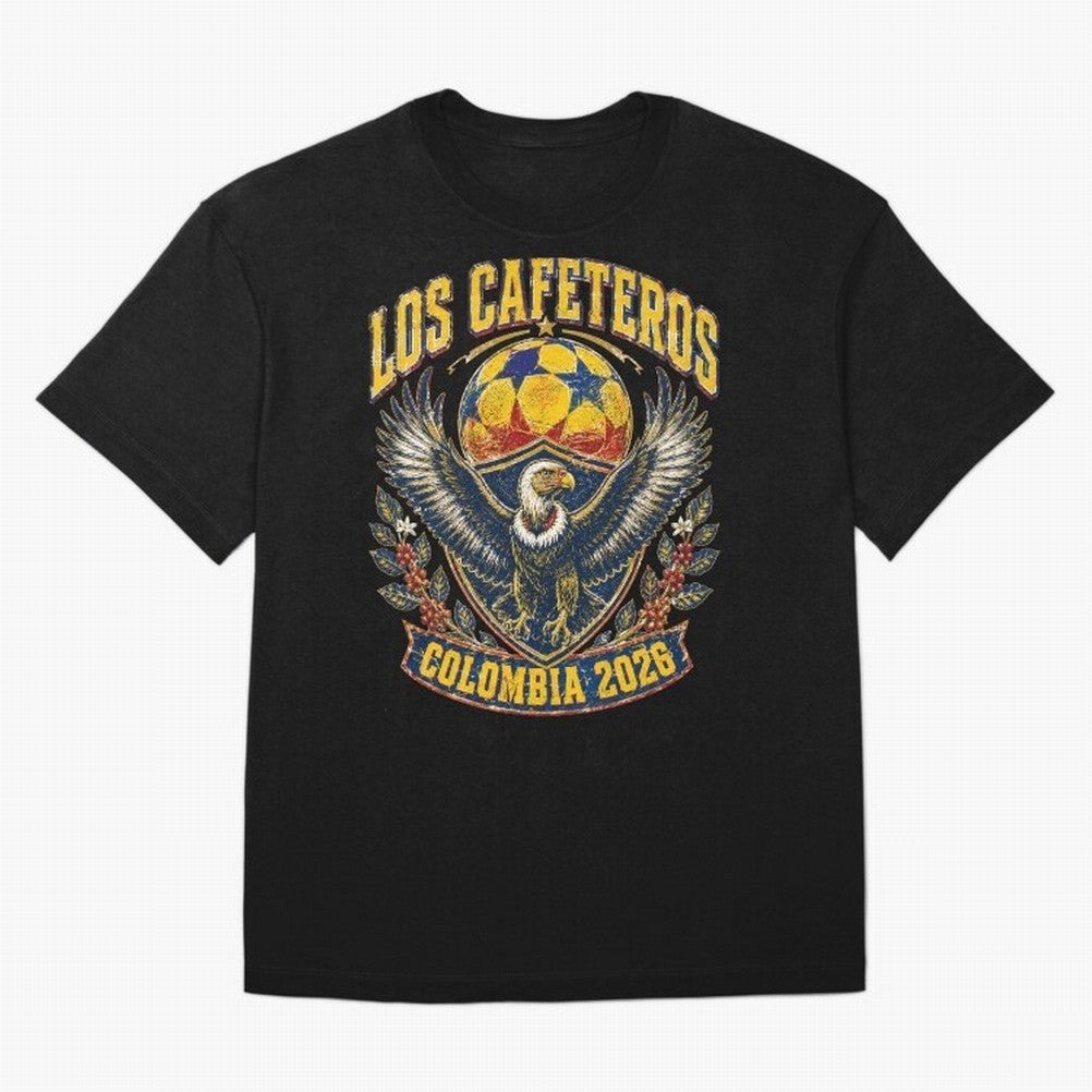 Los Cafeteros Colombia 2026 World Cup Soccer T-Shirt Classic T-Shirt Represent Football Lovers during FIFA World Cup 2026 Spirit, Celebrating Argentina, Mbappe and Neymar, Goal Celebration Energy, Supporter Heritage, Football Icons and Worldwide