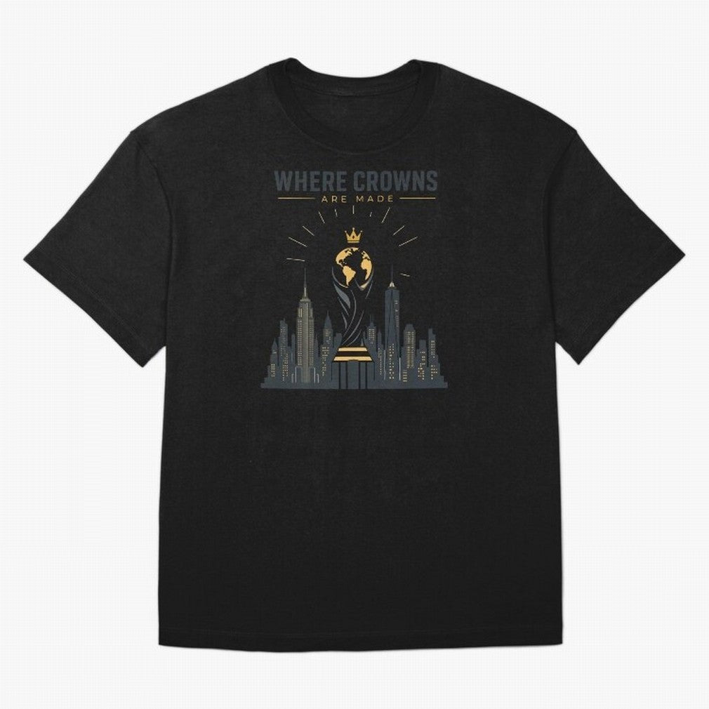 Where Crowns Are Made Classic T-Shirt Turn Football Passion into FIFA World Cup 2026 USA Canada Mexico with Mbappe and Neymar, France and Portugal Energy, Champion Mindset, Group Stage Buzz, Knockout Tension and Passionate Fan Culture; Ideal for