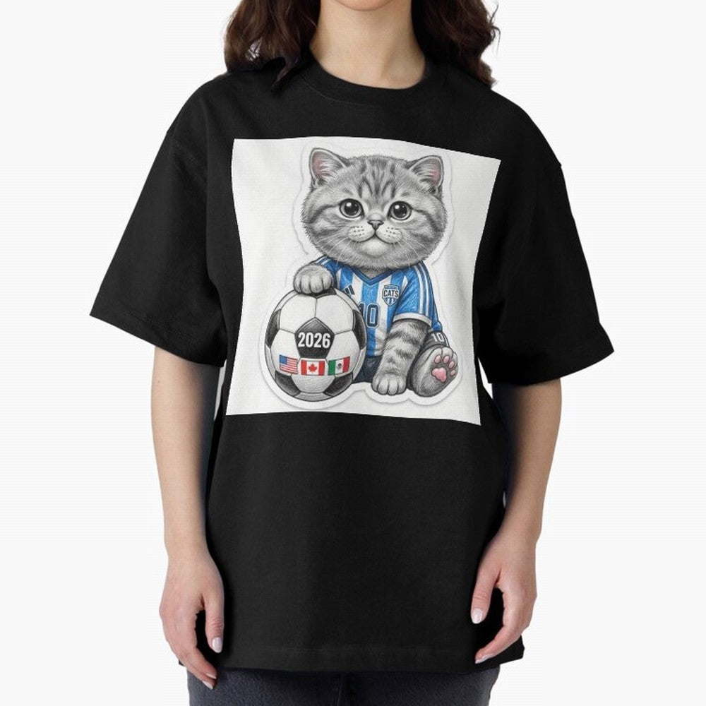 Cute Soccer Kitten #10 - FIFA 2026 World Cup Fan Art Classic T-Shirt Make Your Look Match the FIFA World Cup 2026 USA Canada Mexico Journey through CR7 Highlights, England and Germany Pride, Sports Nostalgia, International Competition, Famous