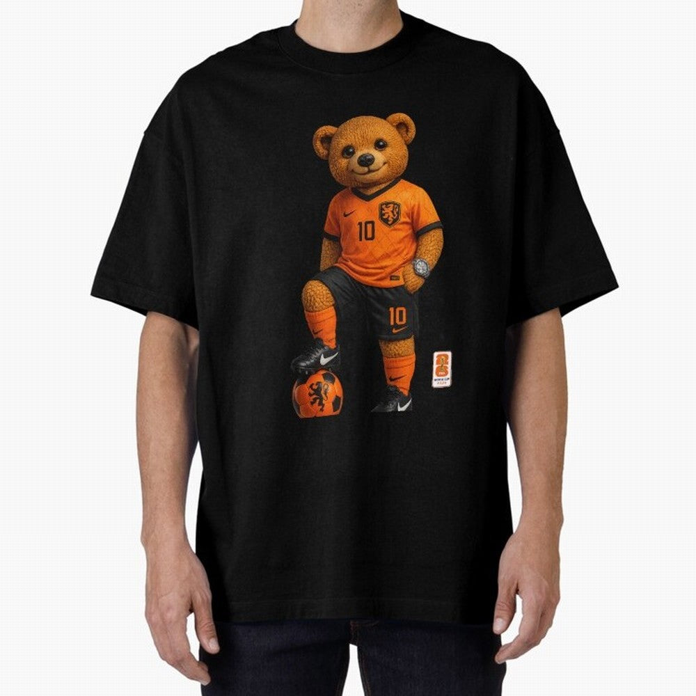 Netherlands Soccer Bear World Cup Teddy Bear Classic T-Shirt Bring Legendary Rivalry Energy to FIFA World Cup 2026 Spirit, Filled with France, Mbappe and Neymar, Championship Spirit, Famous Goals, Roaring Crowds and International Football Unity;