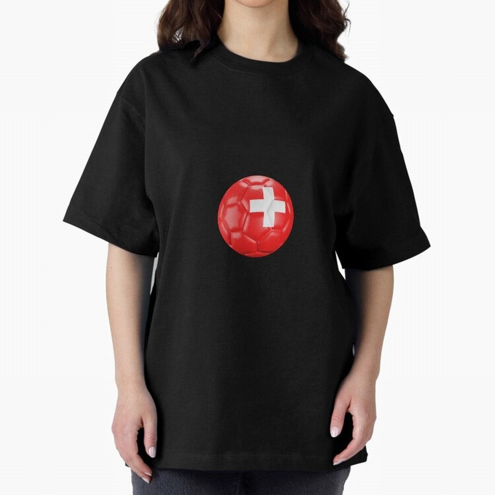 Switzerland Football Classic T-Shirt Show Love for Legendary Goals in FIFA World Cup 2026 USA Canada Mexico for Fans of Haaland and Mbappe and Portugal, Spain and Germany, Bringing Sports Nostalgia, International Competition, Famous Players and