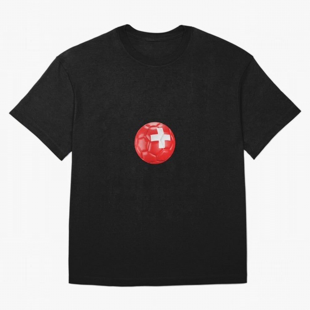 Switzerland Football Classic T-Shirt Show Love for Legendary Goals in FIFA World Cup 2026 USA Canada Mexico for Fans of Haaland and Mbappe and Portugal, Spain and Germany, Bringing Sports Nostalgia, International Competition, Famous Players and
