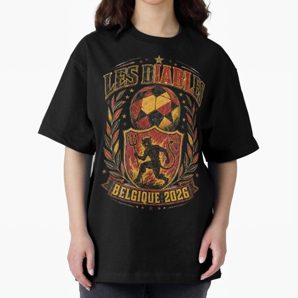 Les Diables Rouges Belgique 2026 World Cup Soccer T-Shirt Classic T-Shirt Turn Every Weekend Toward Match Day Hype around FIFA World Cup 2026 USA Canada Mexico, Neymar, England, France and Netherlands, Supporter Pride, Iconic Celebrations,