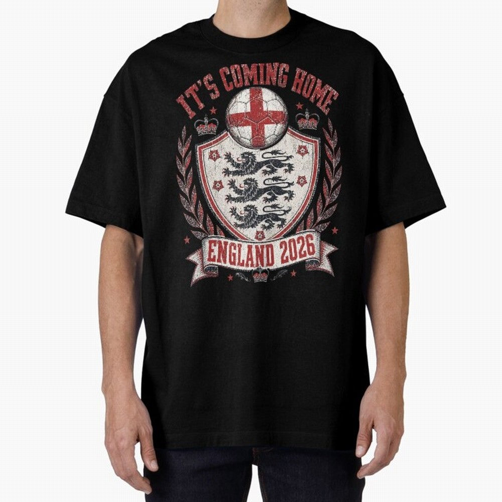 It's Coming Home England 2026 World Cup Soccer T-Shirt Classic T-Shirt Unlock FIFA World Cup 2026 USA Canada Mexico for Fans of Haaland and Mbappe and England, France and Netherlands, Bringing Fan Favorite Moments, National Team Passion, Big Match