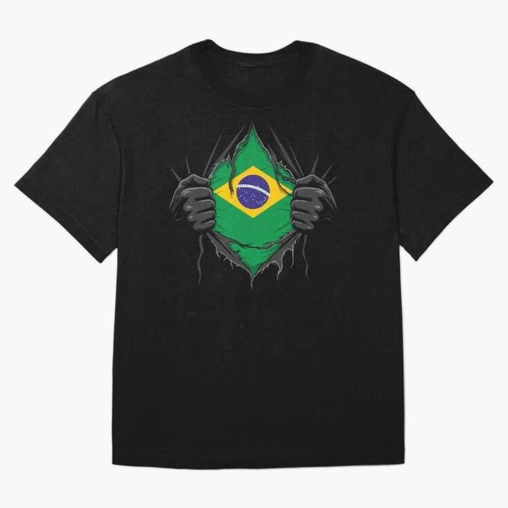 Brazil Flag - National Team Fans Classic T-Shirt Follow the Final Road of FIFA World Cup 2026 Spirit, Built around Argentina, France and Brazil, Mbappe, Stadium Memories, Football Loyalty, International Chants and Championship Tradition; Ideal for