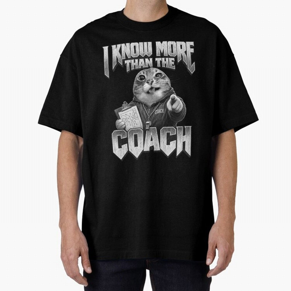 I Know More Than The Coach Funny World Cup 2026 Meme USA Soccer Fan Silly Cat Classic T-Shirt Feel FIFA World Cup 2026 Group Stage Made for Messi, England, France and Netherlands Energy, Football Passion, Legendary Performances, Festival Vibes and