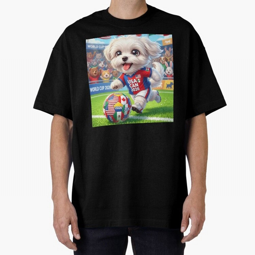 Cute Maltese Soccer Star - FIFA 2026 World Cup Edition Classic T-Shirt Honor the Football Icons of FIFA World Cup 2026 Group Stage for Fans of CR7 and Messi and Spain, Bringing Global Supporter Spirit, Legendary Goals, National Colors and