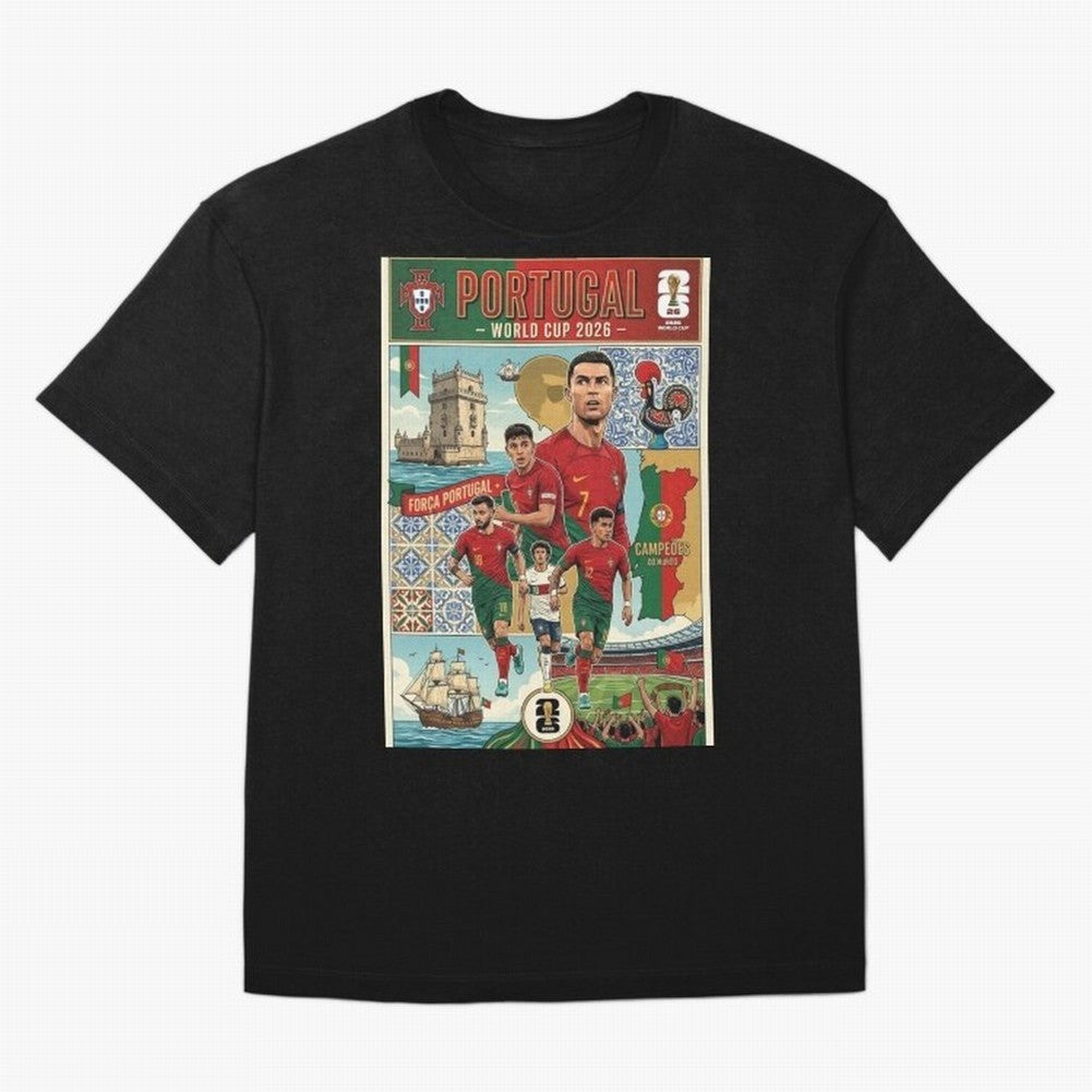 Portugal 2026 ¨C In Search of Glory Classic T-Shirt Bring Trophy Dreams to FIFA World Cup 2026 Group Stage Spirit, Featuring Netherlands, Mbappe, Football Festival Excitement, Trophy Ambitions, Country Rivalries and Star Player Buzz; Built for