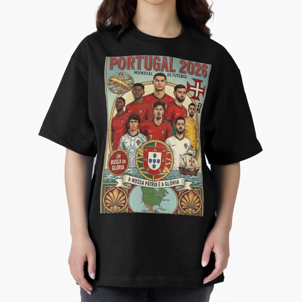 Portugal 2026 ¨C In Search of Glory Classic T-Shirt Fuel FIFA World Cup 2026 Group Stage for Fans of Messi, Neymar and Mbappe and Argentina, Bringing Stadium Chants, National Pride, Trophy Dreams and Unforgettable Football Memories; Created for