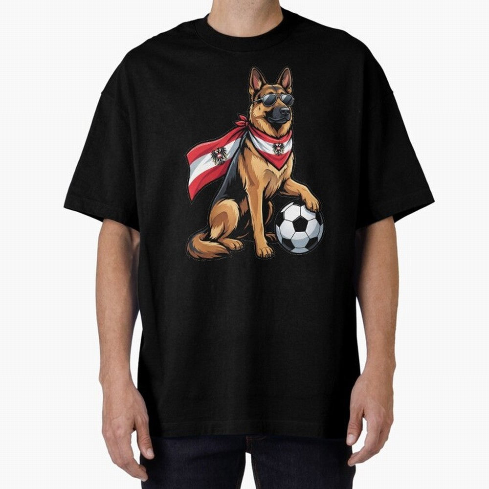 Austrian football dog Classic T-Shirt Join FIFA World Cup 2026 USA Canada Mexico for Fans of Mbappe and Neymar and England and Germany, Bringing Worldwide Fan Energy, Dramatic Goals, Stadium Lights and Championship Celebrations; Perfect for
