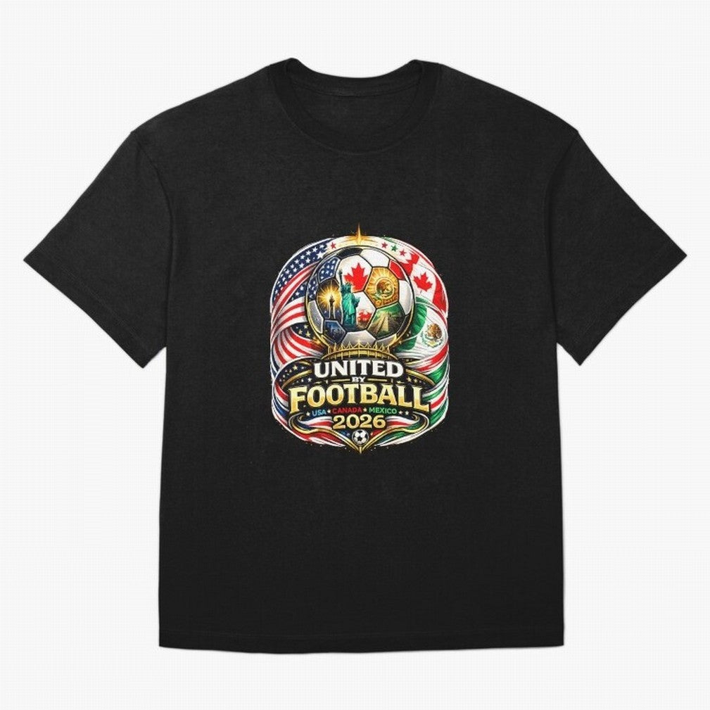 United By Football 2026 USA Canada Mexico Classic T-Shirt Enjoy the Biggest Football Party of Global Football Passion for FIFA World Cup 2026 USA Canada Mexico, Celebrating Neymar, Haaland and Cristiano Ronaldo, France, Champion Mindset, Group