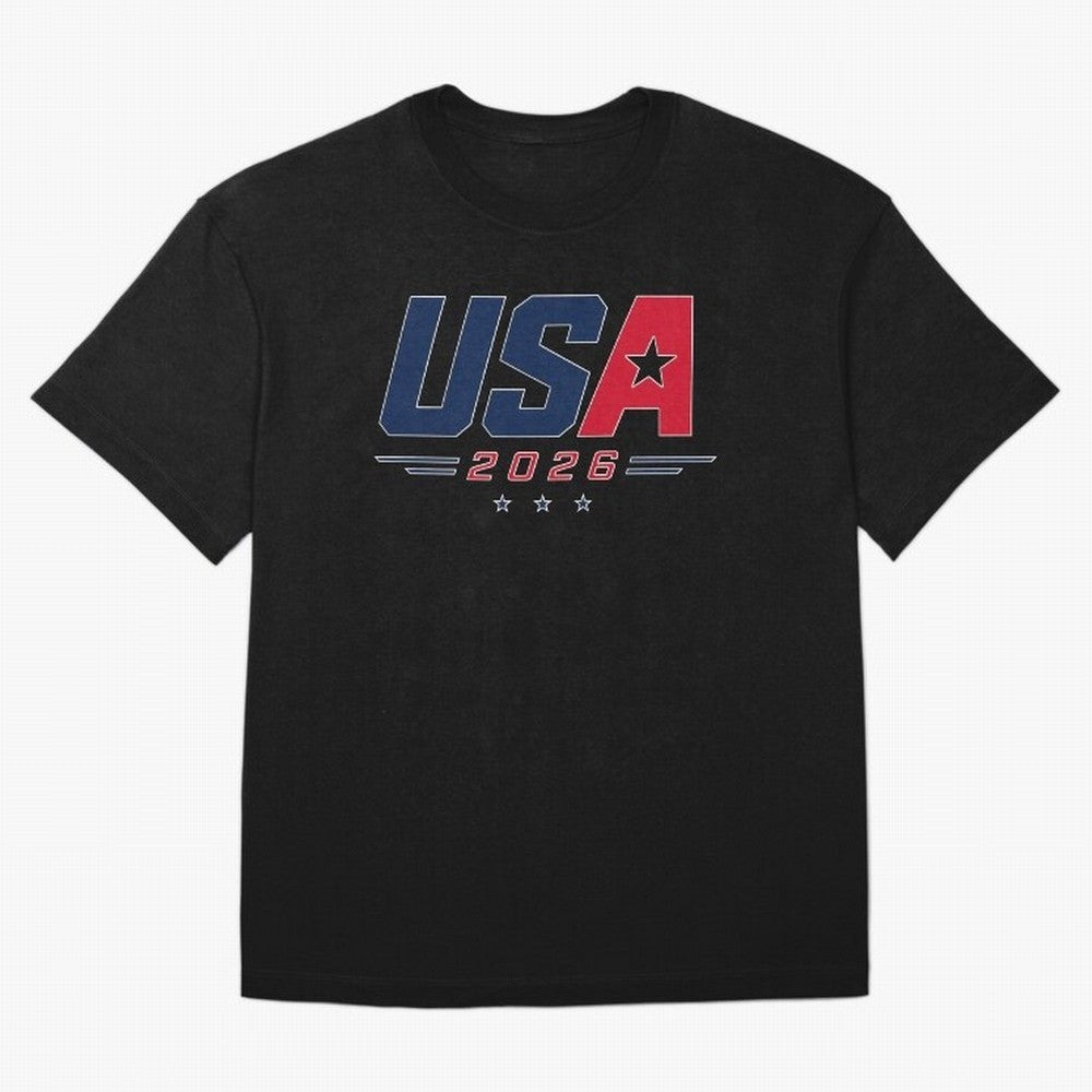USA 2026 Soccer Fan Shirt | American Football Supporter Minimal Design Classic T-Shirt Discover FIFA World Cup 2026 Group Stage with Messi, Argentina and Brazil Energy, Sports Nostalgia, International Competition, Famous Players and Unforgettable