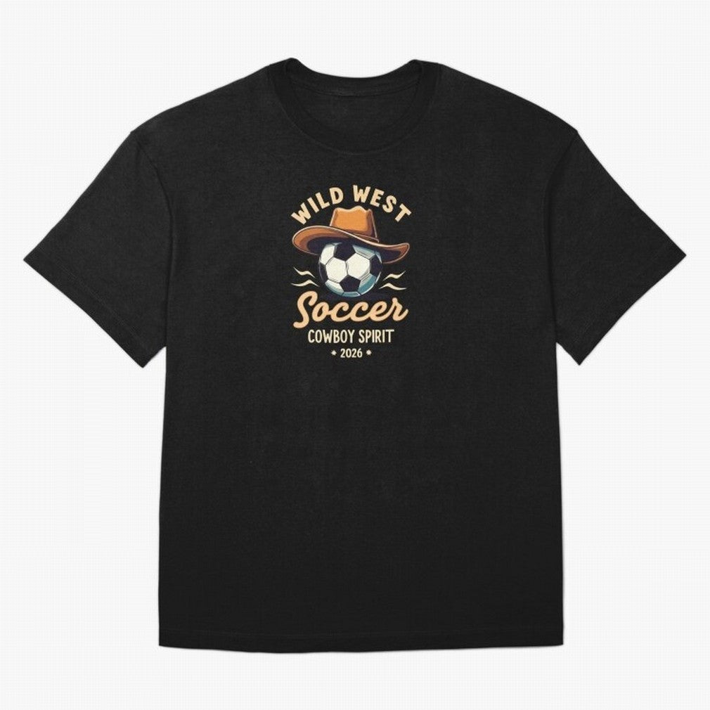 Wild West Soccer Cowboy Spirit World Cup 2026 Classic T-Shirt Follow FIFA World Cup 2026 USA Canada Mexico for Fans of Neymar, Haaland and Cristiano Ronaldo and Argentina, Bringing Championship Spirit, Famous Goals, Roaring Crowds and International