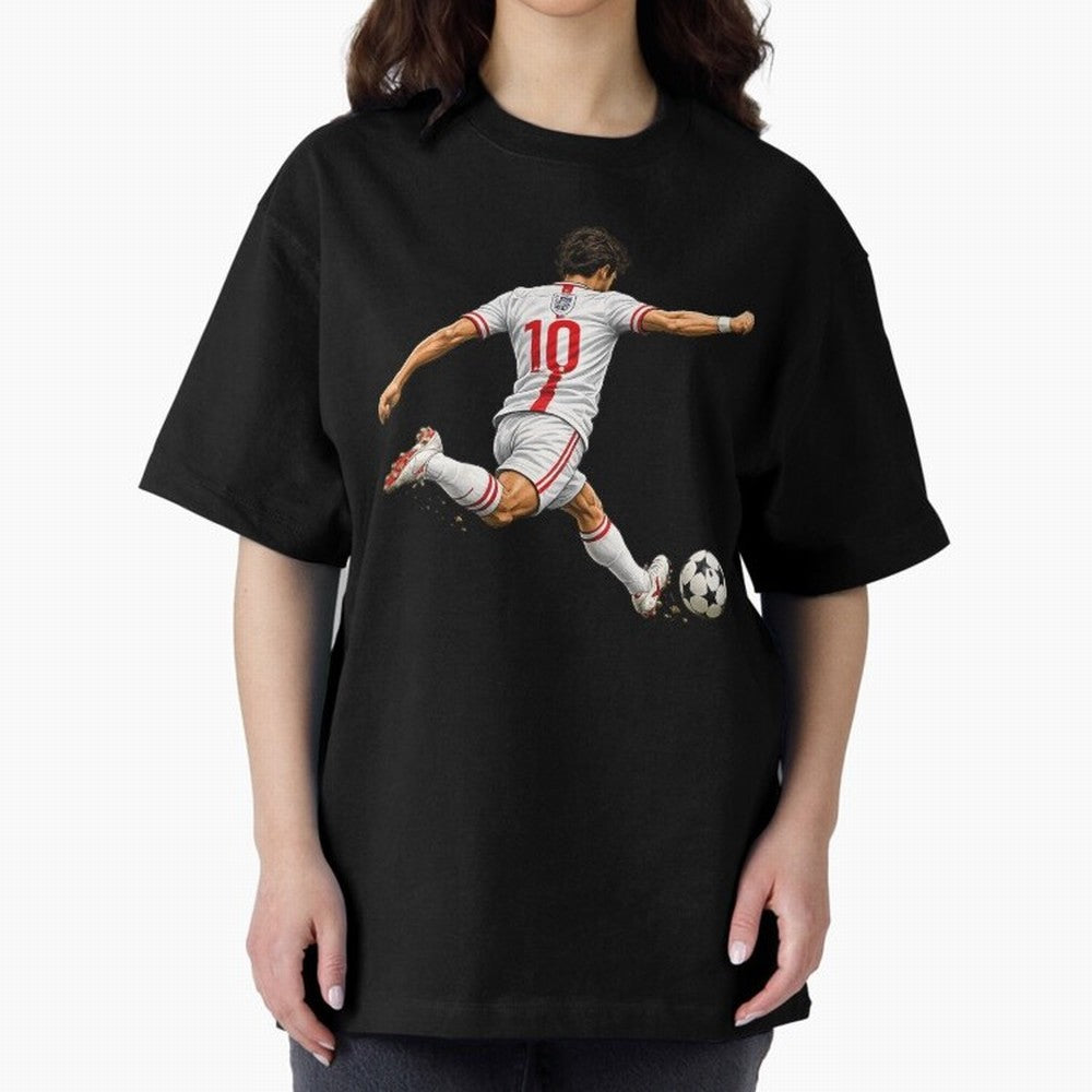 England Football Sticker Number 10 Three Lions Classic T-Shirt Feel the Roar of FIFA World Cup 2026 Group Stage Spirit, Inspired by Spain, Mbappe and Neymar, Football Passion, Legendary Performances, Festival Vibes and Supporter Community; Built