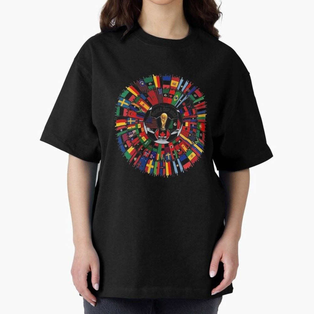 Vibrant 2026 World Cup International Flag Splash Classic T-Shirt Feel International Energy from FIFA World Cup 2026 USA Canada Mexico Inspired by Messi, Germany Energy, Soccer Culture, Superstar Moments, National Team Dreams and Competitive Fire;