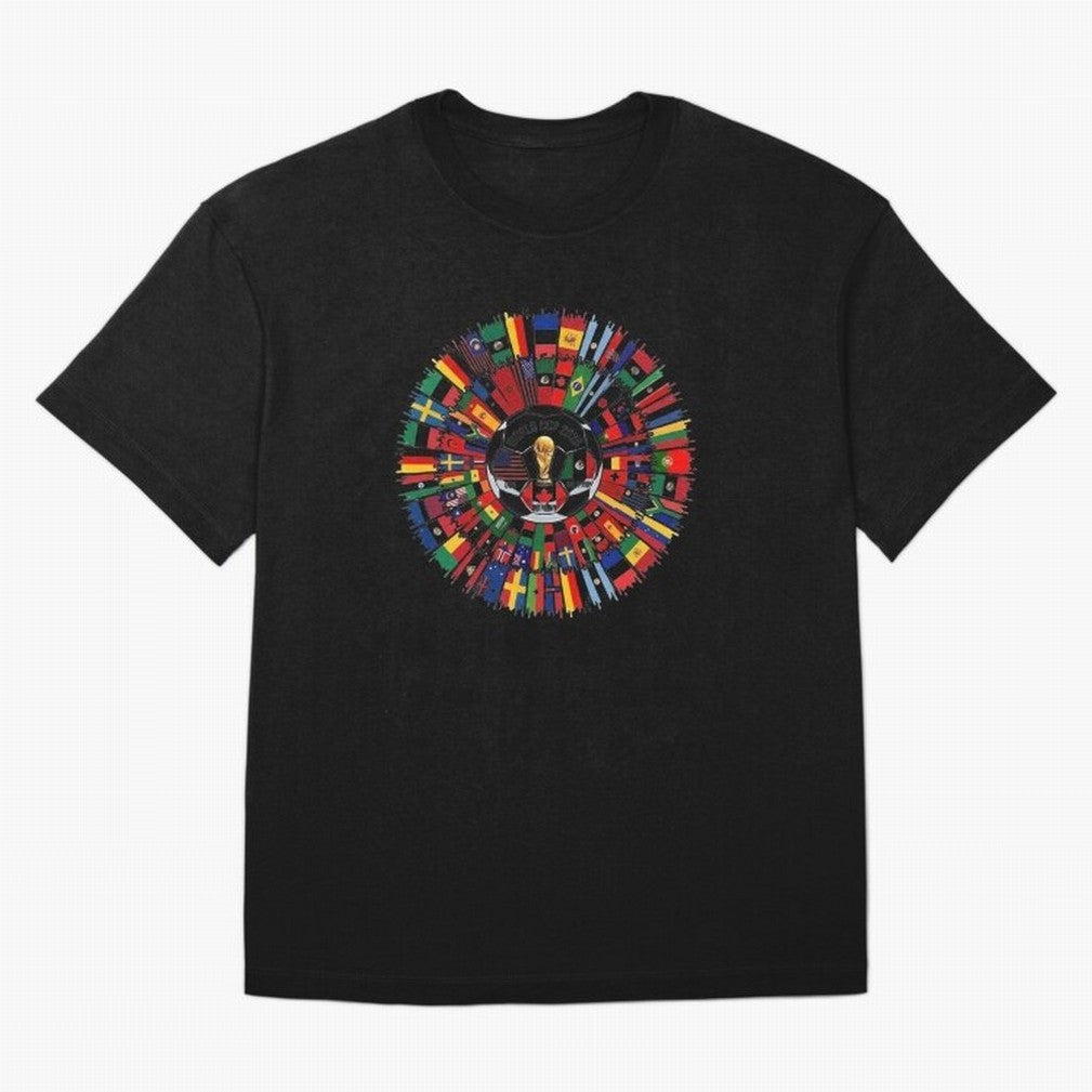 Vibrant 2026 World Cup International Flag Splash Classic T-Shirt Feel International Energy from FIFA World Cup 2026 USA Canada Mexico Inspired by Messi, Germany Energy, Soccer Culture, Superstar Moments, National Team Dreams and Competitive Fire;