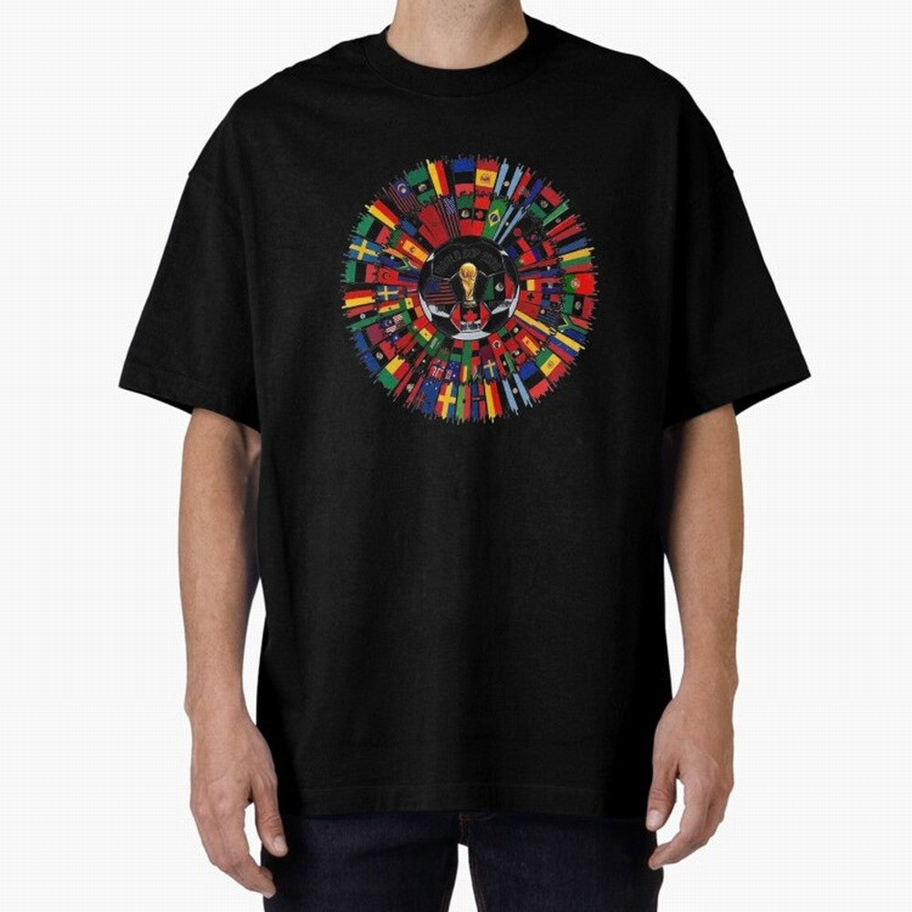 Vibrant 2026 World Cup International Flag Splash Classic T-Shirt Feel International Energy from FIFA World Cup 2026 USA Canada Mexico Inspired by Messi, Germany Energy, Soccer Culture, Superstar Moments, National Team Dreams and Competitive Fire;