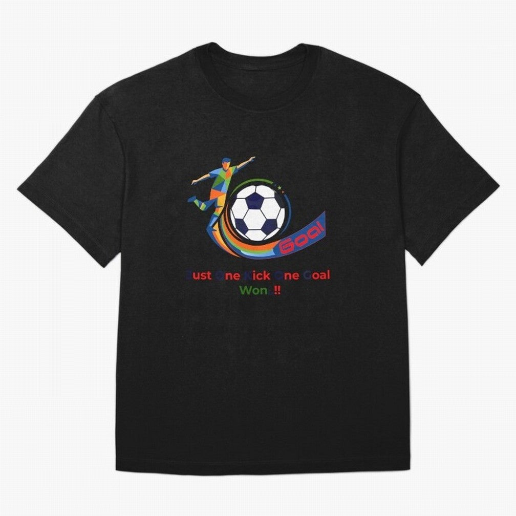 Football Striker Goal Celebration - Just One Kick Classic T-Shirt Fuel Your Fan Pride for Global Football Passion for FIFA World Cup 2026 USA Canada Mexico, Filled with CR7 and Messi, France and Portugal, Sports Nostalgia, International