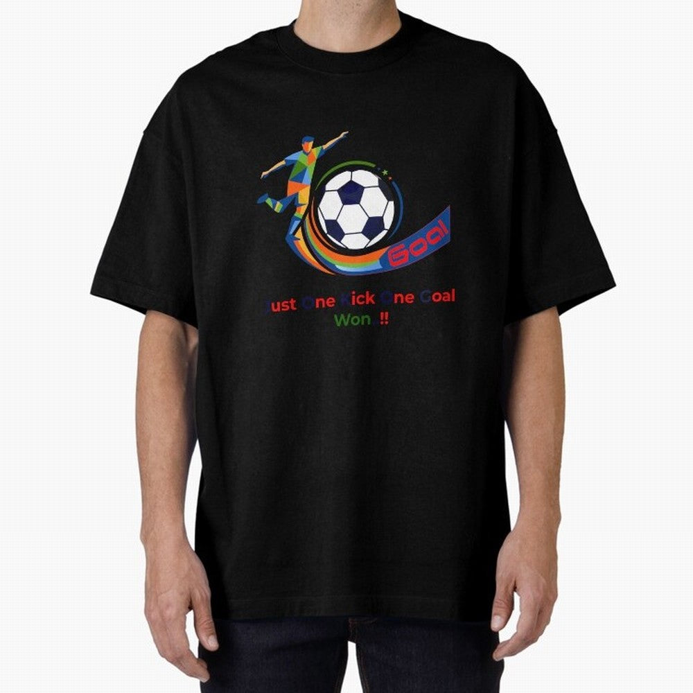 Football Striker Goal Celebration - Just One Kick Classic T-Shirt Fuel Your Fan Pride for Global Football Passion for FIFA World Cup 2026 USA Canada Mexico, Filled with CR7 and Messi, France and Portugal, Sports Nostalgia, International