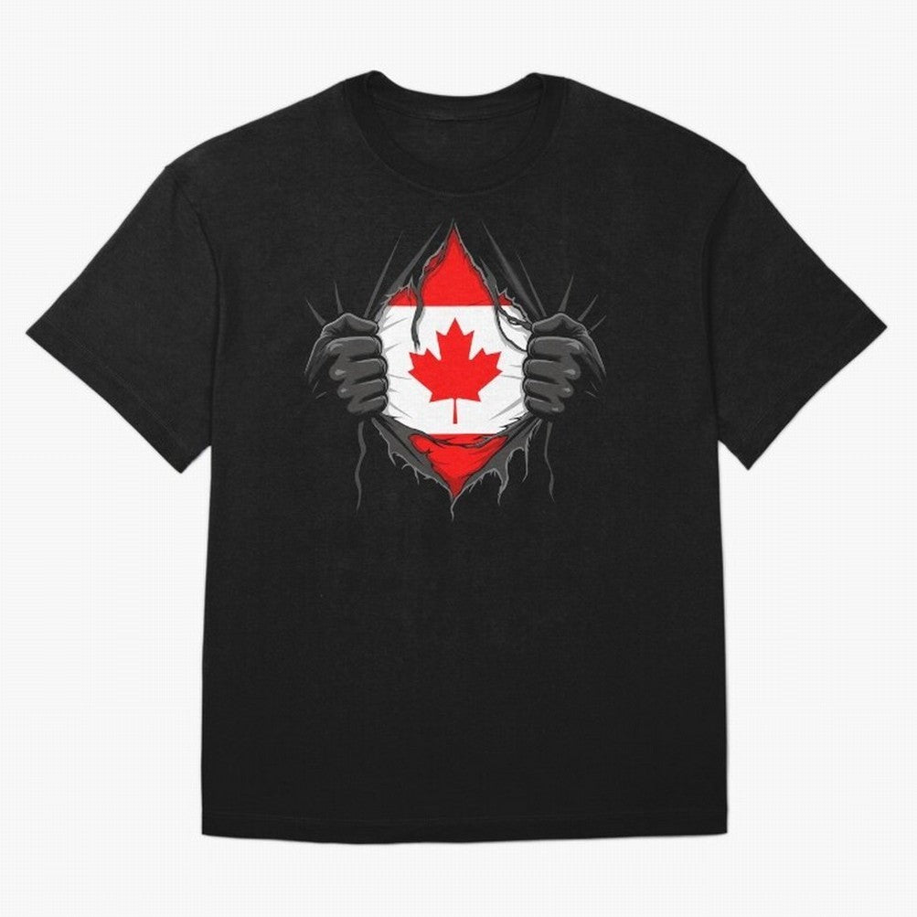 Canada Flag - National Team Fans Classic T-Shirt Bring World Football Passion into Global Football Passion for FIFA World Cup 2026 USA Canada Mexico, Capturing Cristiano Ronaldo, England and Germany, Stadium Memories, Football Loyalty,