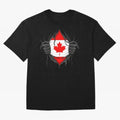 Canada Flag - National Team Fans Classic T-Shirt Bring World Football Passion into Global Football Passion for FIFA World Cup 2026 USA Canada Mexico, Capturing Cristiano Ronaldo, England and Germany, Stadium Memories, Football Loyalty,