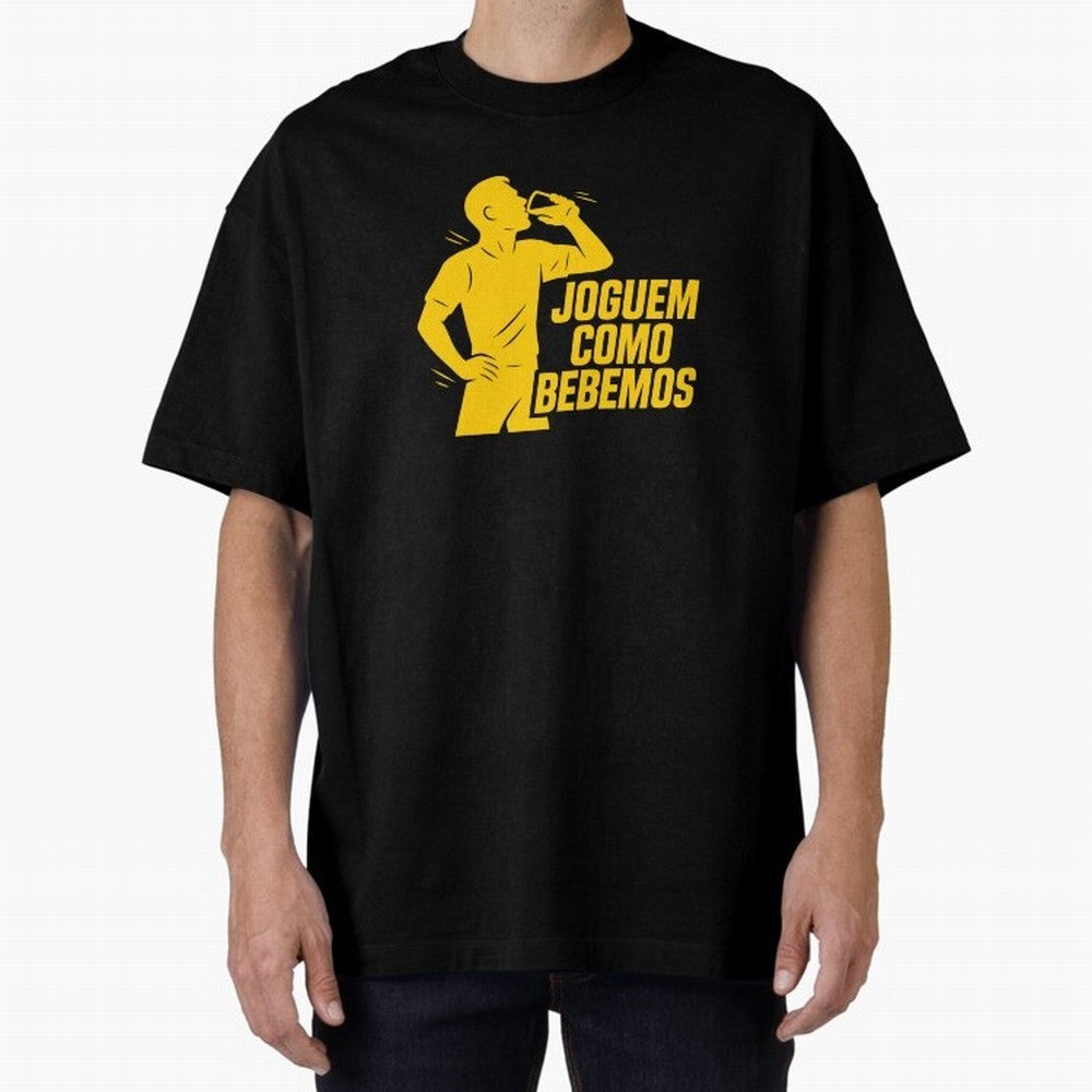 Joguem Como Bebemos Classic T-Shirt Cheer for Match Day Hype around FIFA World Cup 2026, Messi and Cristiano Ronaldo, England and Germany, Championship Spirit, Famous Goals, Roaring Crowds and International Football Unity; Great for Watch Parties,