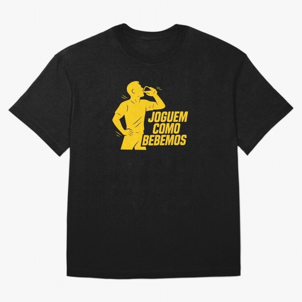 Joguem Como Bebemos Classic T-Shirt Cheer for Match Day Hype around FIFA World Cup 2026, Messi and Cristiano Ronaldo, England and Germany, Championship Spirit, Famous Goals, Roaring Crowds and International Football Unity; Great for Watch Parties,