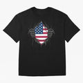 USA Flag - National Team Fans Classic T-Shirt Embrace FIFA World Cup 2026 USA Canada Mexico Spirit, Inspired by Germany, Mbappe and Neymar, Retro Football Energy, Iconic Rivalries, Trophy Chase Drama and Stadium Atmosphere; Made for Die Hard