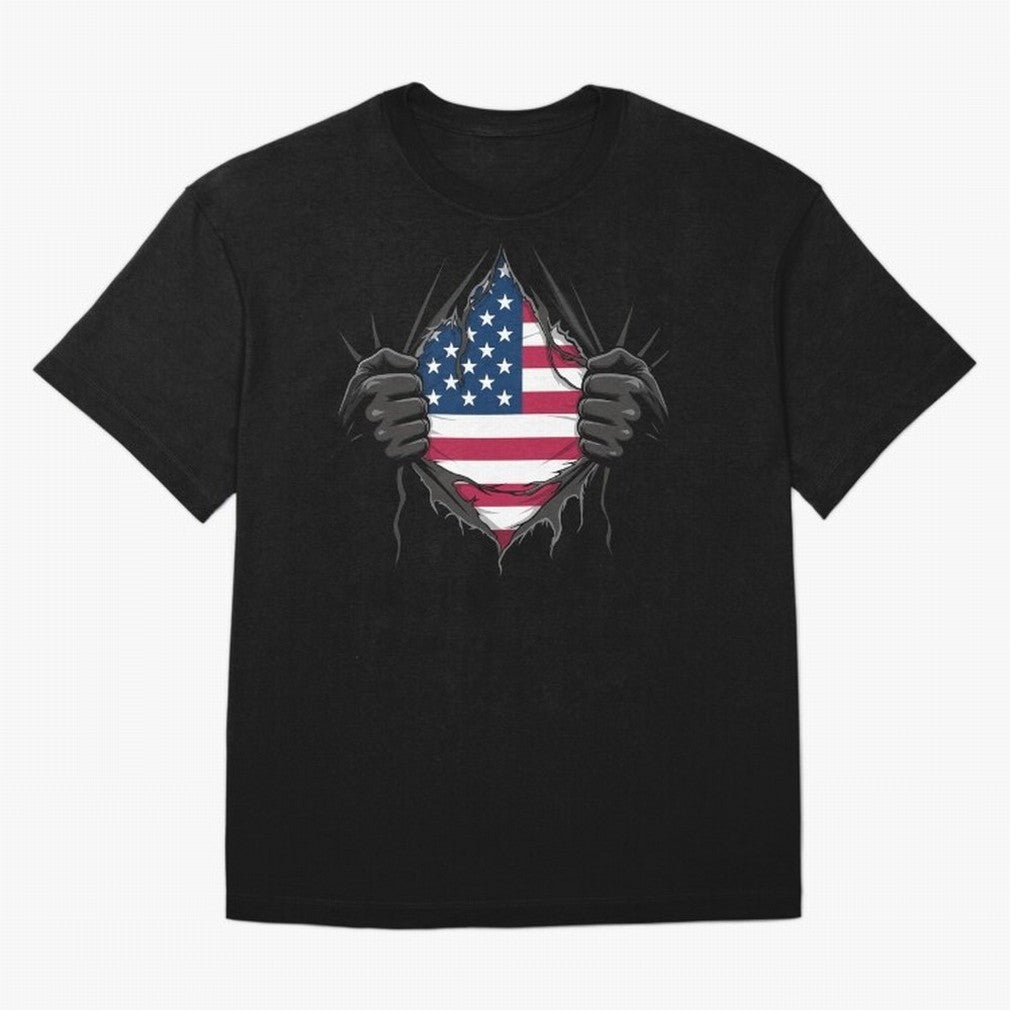 USA Flag - National Team Fans Classic T-Shirt Embrace FIFA World Cup 2026 USA Canada Mexico Spirit, Inspired by Germany, Mbappe and Neymar, Retro Football Energy, Iconic Rivalries, Trophy Chase Drama and Stadium Atmosphere; Made for Die Hard