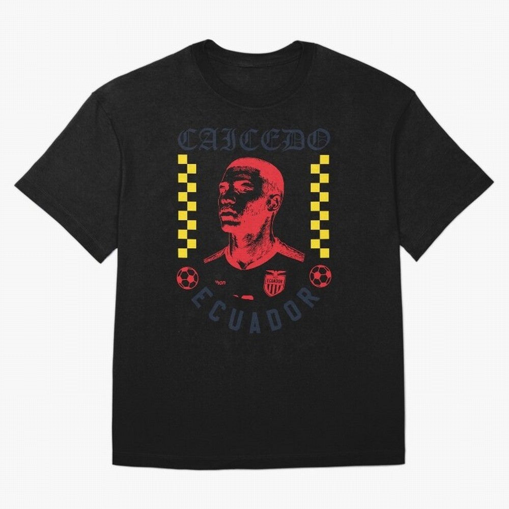 Caicedo Ecuador Soccer Star Retro Football Fan Design Classic T-Shirt Celebrate Football Heritage in FIFA World Cup 2026 for Fans of Neymar and Argentina, France and Brazil, Bringing Football Passion, Legendary Performances, Festival Vibes and