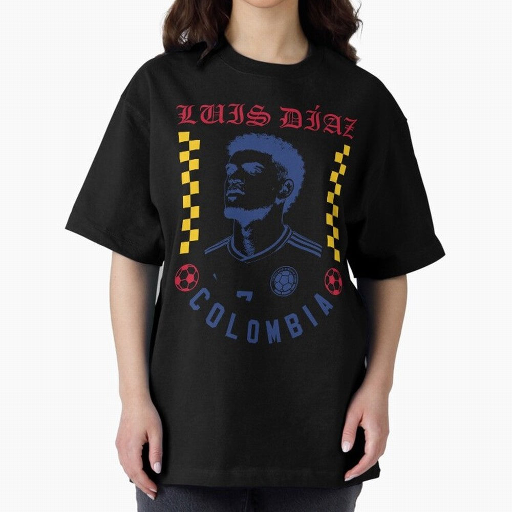 Luis D¨ªaz Colombia Soccer Star Retro Football Fan Design Classic T-Shirt Keep the Legacy of Match Day Hype around FIFA World Cup 2026 Group Stage, Cristiano Ronaldo, France, Retro Football Energy, Iconic Rivalries, Trophy Chase Drama and Stadium