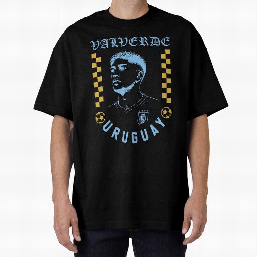 Valverde Uruguay Soccer Star Retro Football Fan Design Classic T-Shirt Turn Up for Global Football Passion for FIFA World Cup 2026, Built around Messi, CR7 and Mbappe, Portugal, Spain and Germany, Worldwide Fan Energy, Dramatic Goals, Stadium