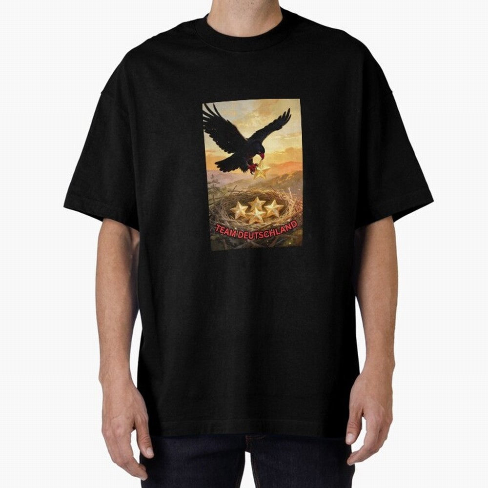 TEAM GERMANY with eagle's nest and 4 stars Classic T-Shirt Remember Global Football Passion for FIFA World Cup 2026 USA Canada Mexico, Driven by Mbappe and Neymar, Spain, Vintage Soccer Flavor, Modern Football Stars, National Flags and Final Night