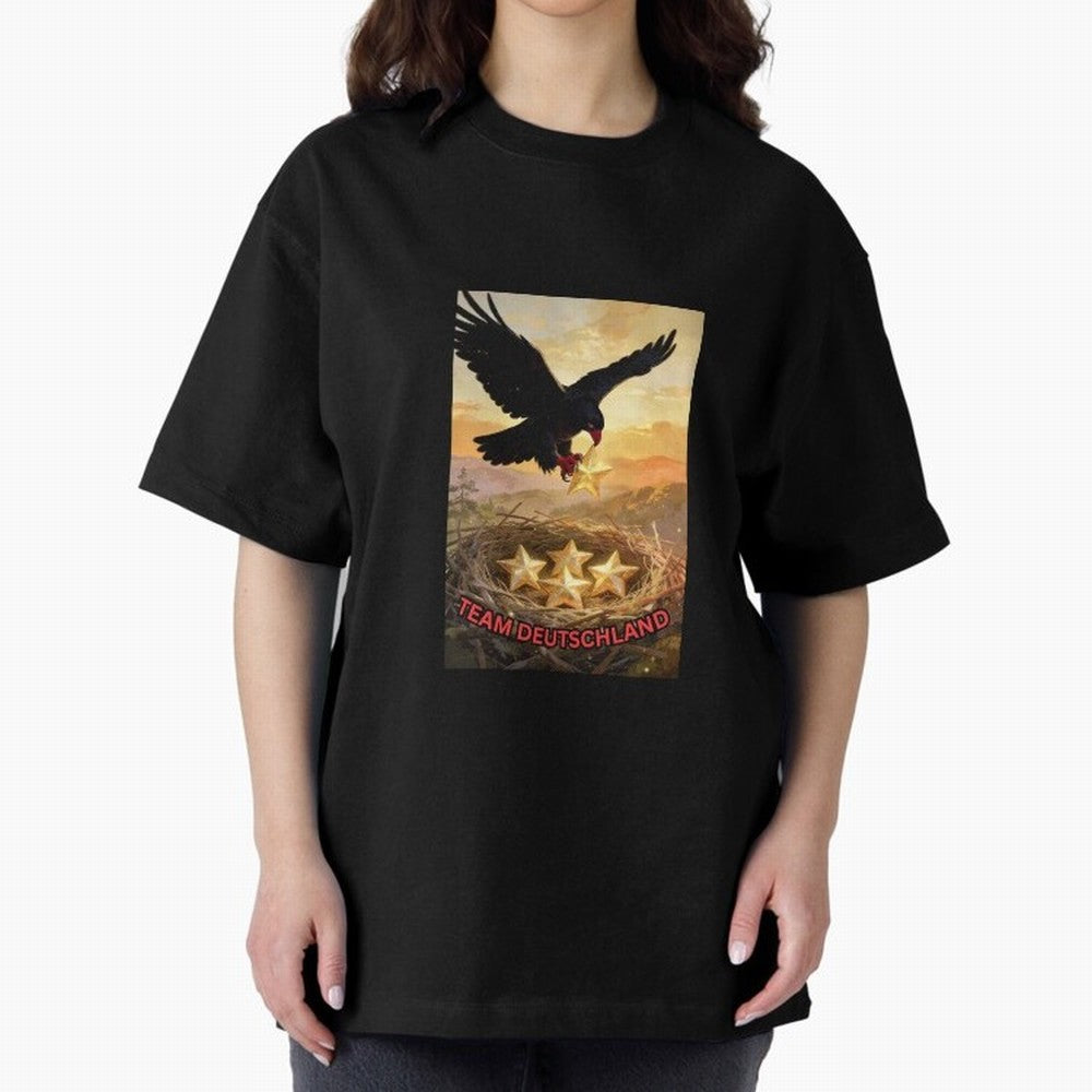 TEAM GERMANY with eagle's nest and 4 stars Classic T-Shirt Remember Global Football Passion for FIFA World Cup 2026 USA Canada Mexico, Driven by Mbappe and Neymar, Spain, Vintage Soccer Flavor, Modern Football Stars, National Flags and Final Night