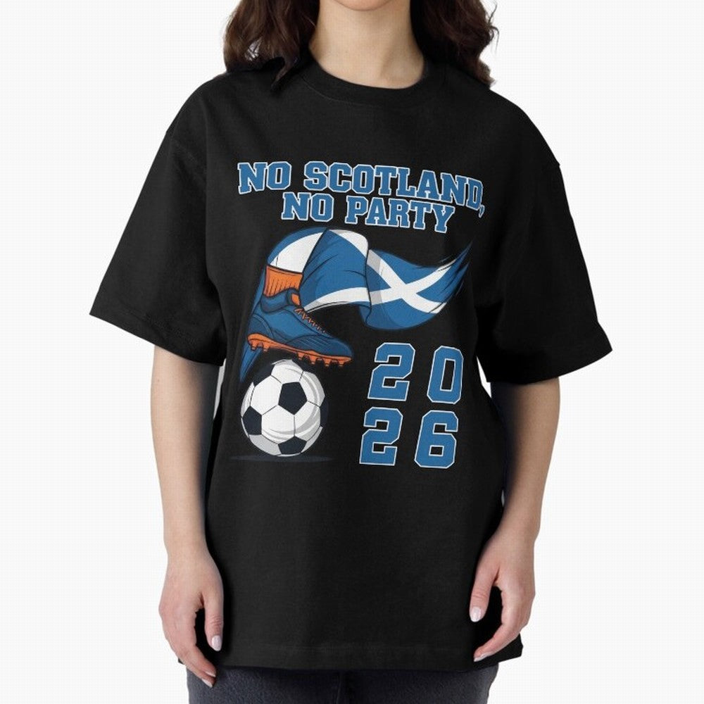 No Scotland, No Party, Scottish, Tartan Army - World Cup 2026 Classic T-Shirt Follow the Road to the FIFA World Cup 2026 Group Stage Journey through Neymar Highlights, Brazil Pride, Sports Nostalgia, International Competition, Famous Players and