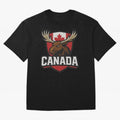 Canada Moose Sports Logo T-Shirt ¨C Canadian Flag Maple Leaf Emblem | 2026 World Cup Supporter Classic T-Shirt Bring a Champion Mindset to FIFA World Cup 2026 Group Stage for Fans of Haaland and Mbappe and Portugal, Bringing Game Day Rituals,