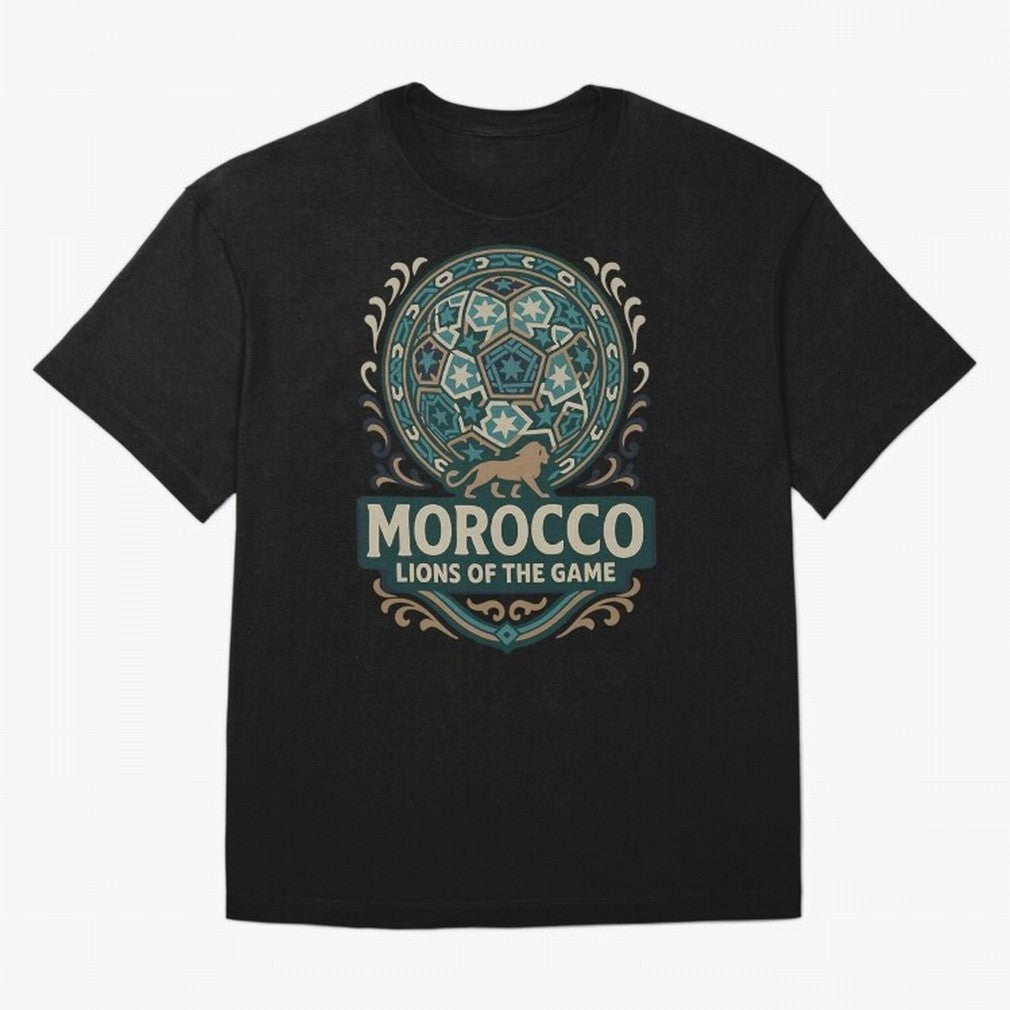 Morocco Lions Of The Game Classic T-Shirt Show Up for the Glory of FIFA World Cup 2026 USA Canada Mexico Spirit, Inspired by Portugal, Haaland, Retro Football Energy, Iconic Rivalries, Trophy Chase Drama and Stadium Atmosphere; Perfect for