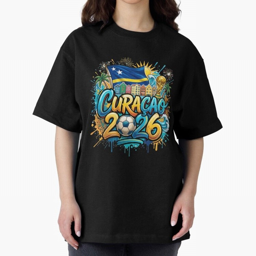 Curacao World Cup 2026 Football Legacy Classic T-Shirt Support Match Day Hype around FIFA World Cup 2026 Group Stage, Messi, CR7 and Mbappe, Netherlands, Classic Soccer Heritage, Championship Pressure, Fan Loyalty and International Pride; Perfect
