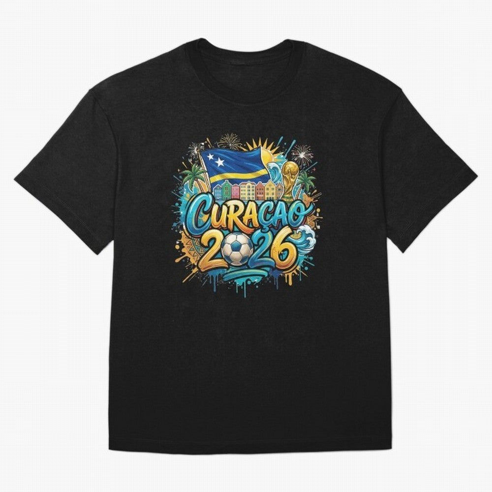Curacao World Cup 2026 Football Legacy Classic T-Shirt Support Match Day Hype around FIFA World Cup 2026 Group Stage, Messi, CR7 and Mbappe, Netherlands, Classic Soccer Heritage, Championship Pressure, Fan Loyalty and International Pride; Perfect