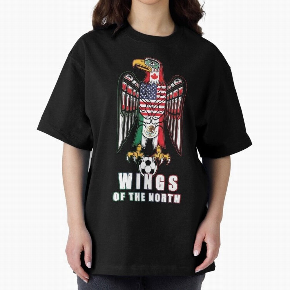 Eagle of the Americas - United Wings 2026 Classic T-Shirt Join the Global Buzz around Global Football Passion for FIFA World Cup 2026, Featuring Haaland and Mbappe, Argentina, France and Brazil, Sports Nostalgia, International Competition, Famous